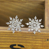 Earrings - Crystal Snowflake Bijoux Earrings