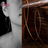 Earrings - Fish Shaped Hoop Copper Wire Earrings