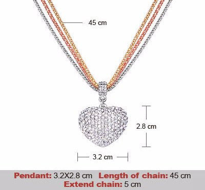 Necklace - Heart Pendant Necklaces